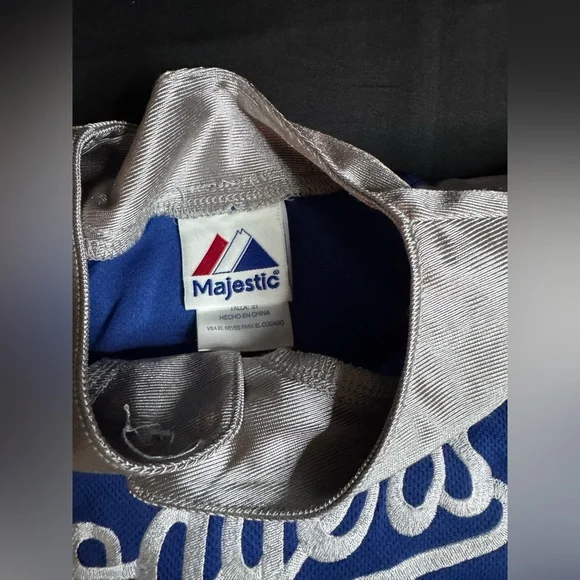 Kids Dodgers Blue and Gray Shirt & Shorts Set - Picture 3 of 4